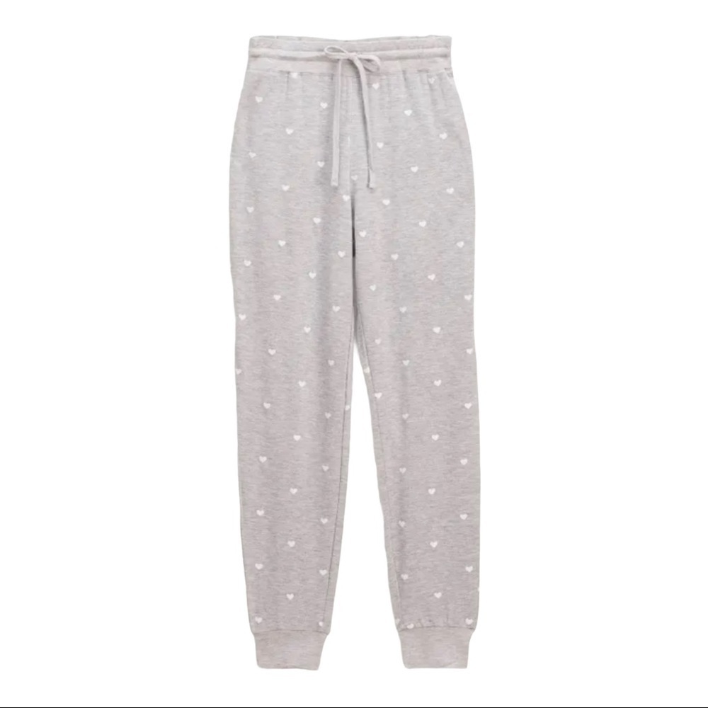 Splendid Embroidered Heart Sweatpant Size Small